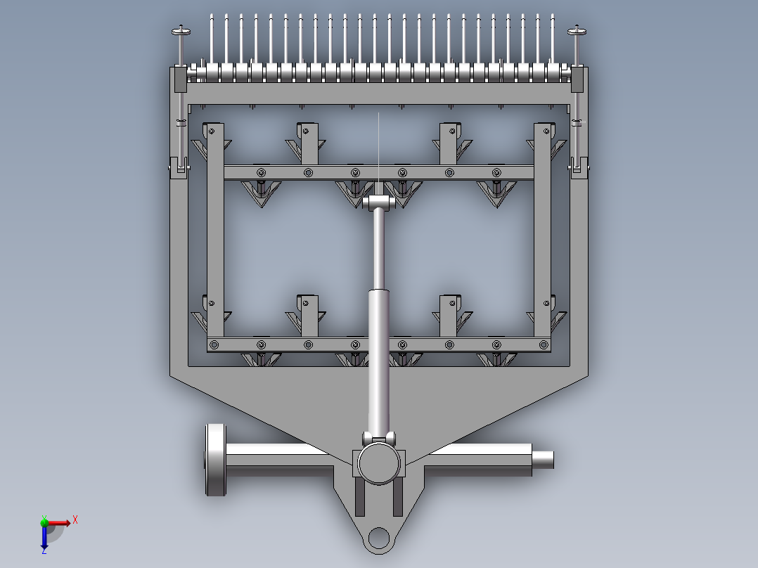翻土装置俯视图