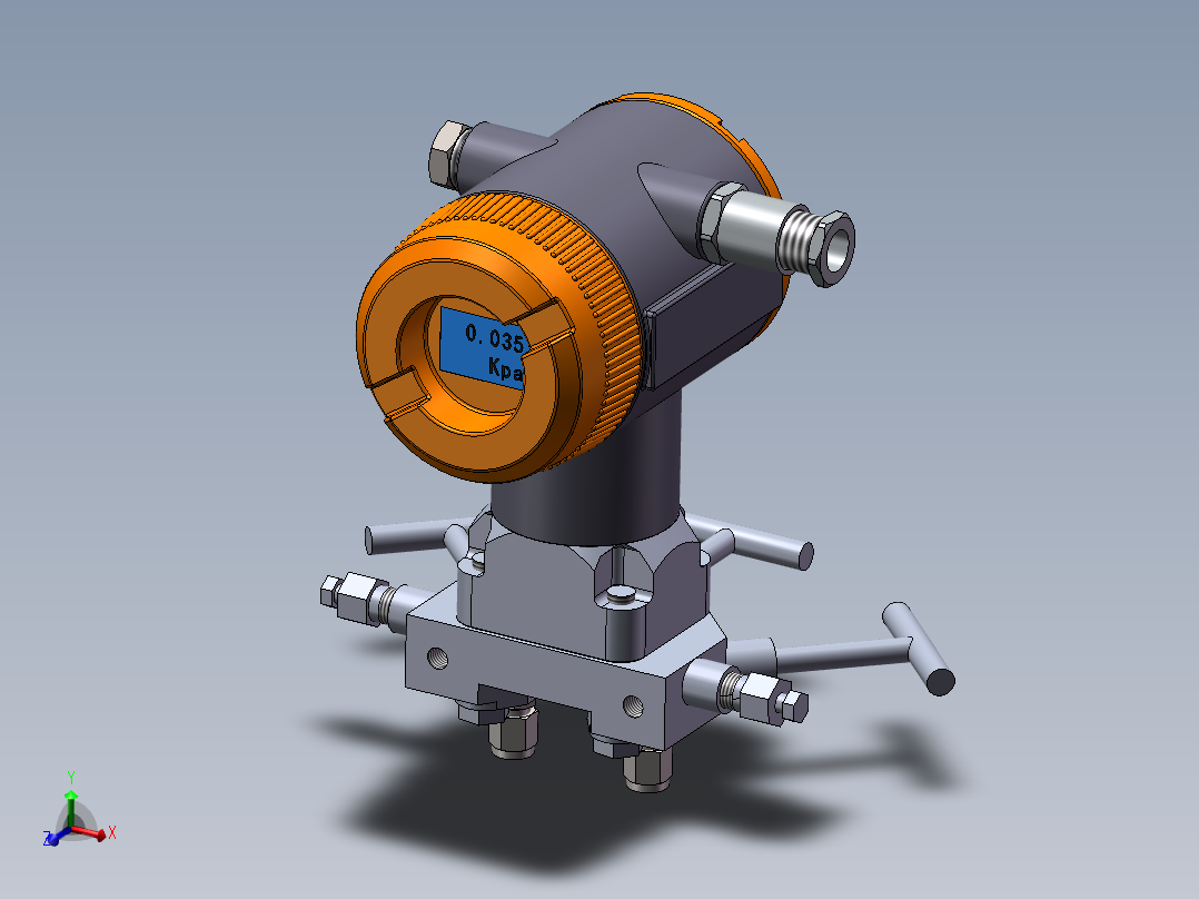 差压变传感器带平面阀体