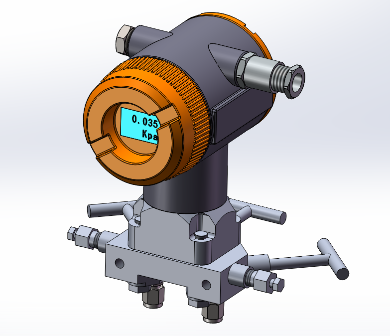 差压变传感器带平面阀体