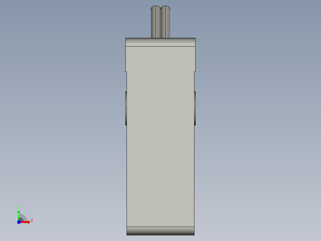 基恩士LV-42_kc图纸模型前视图
