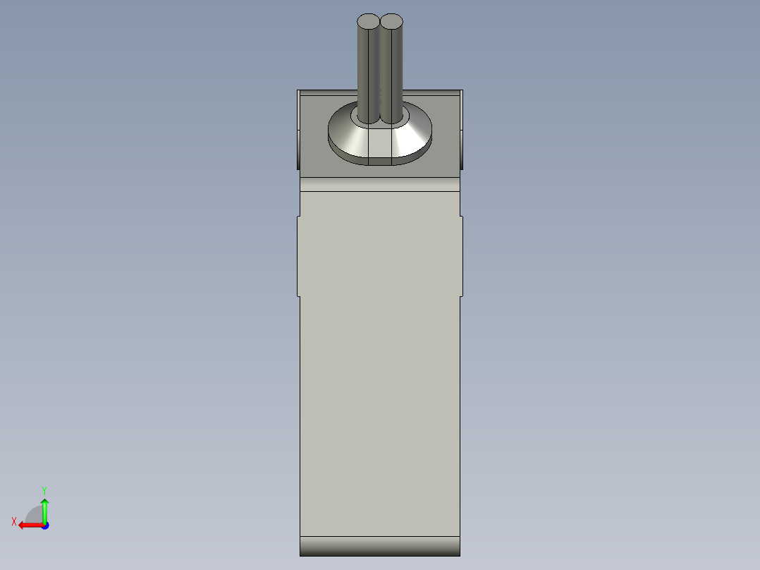 基恩士LV-42_kc图纸模型后视图