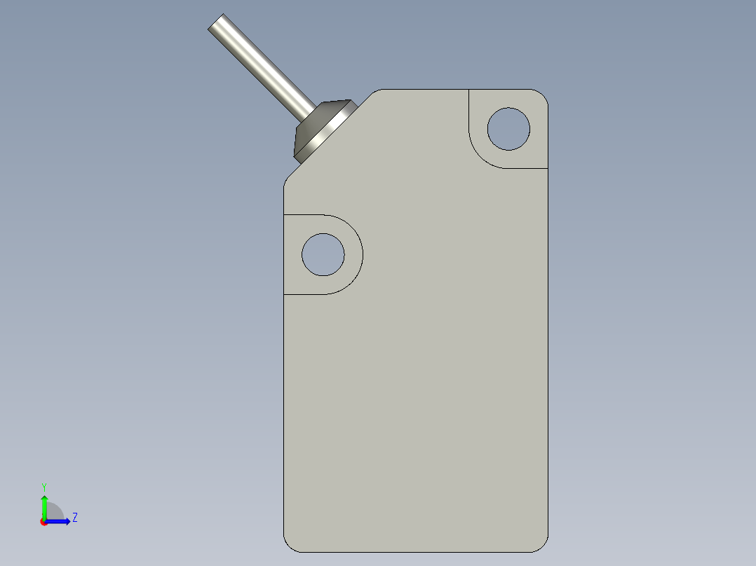 基恩士LV-42_kc图纸模型左视图