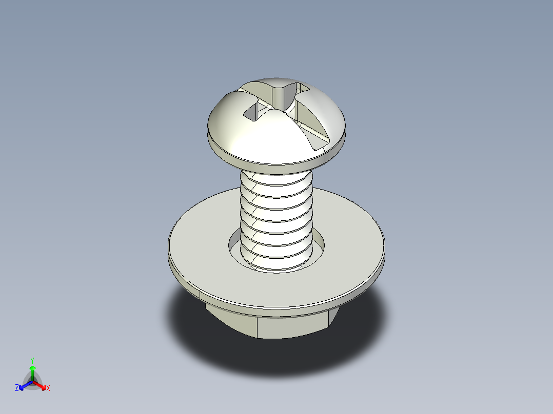 紧固件-IGES 0.2500 Round Head