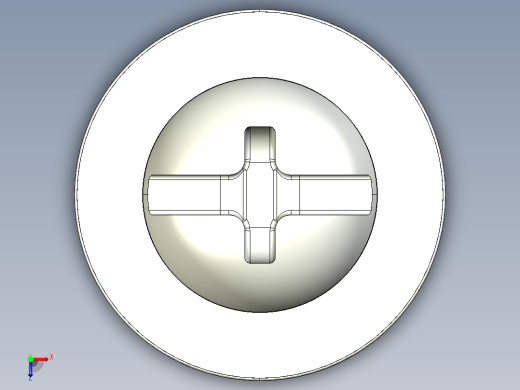紧固件-IGES 0.2500 Round Head俯视缩略图