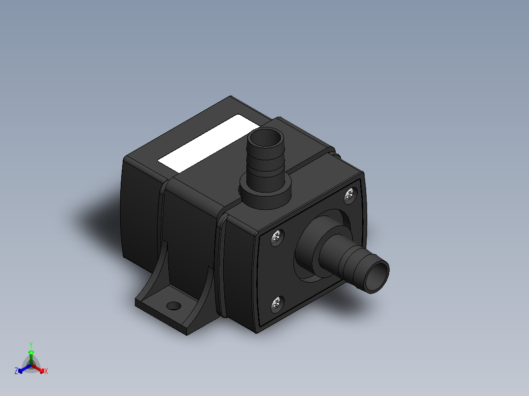 直流泵正等轴测图