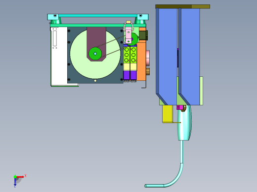 螺丝排序供料上料排列机和拧紧轴俯视缩略图