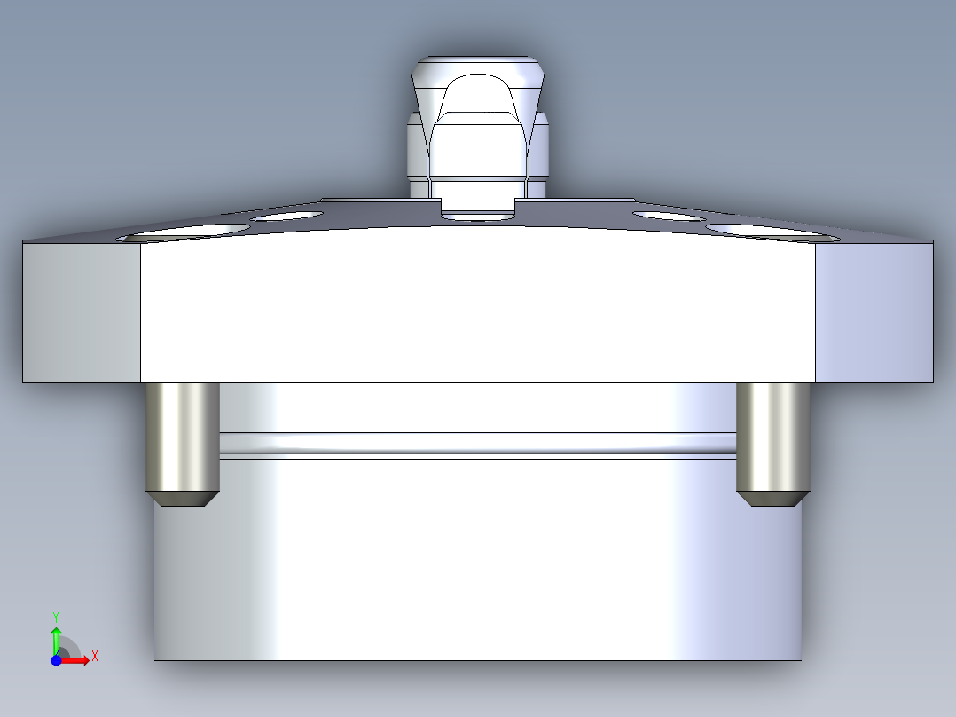 KOSMEKSFH3120-GN多系列多零件图纸模型前视图