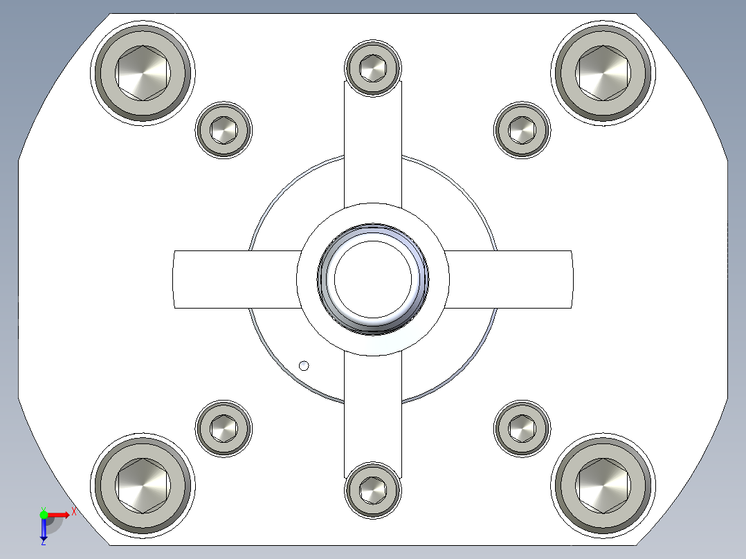 KOSMEKSFH3120-GN多系列多零件图纸模型俯视图