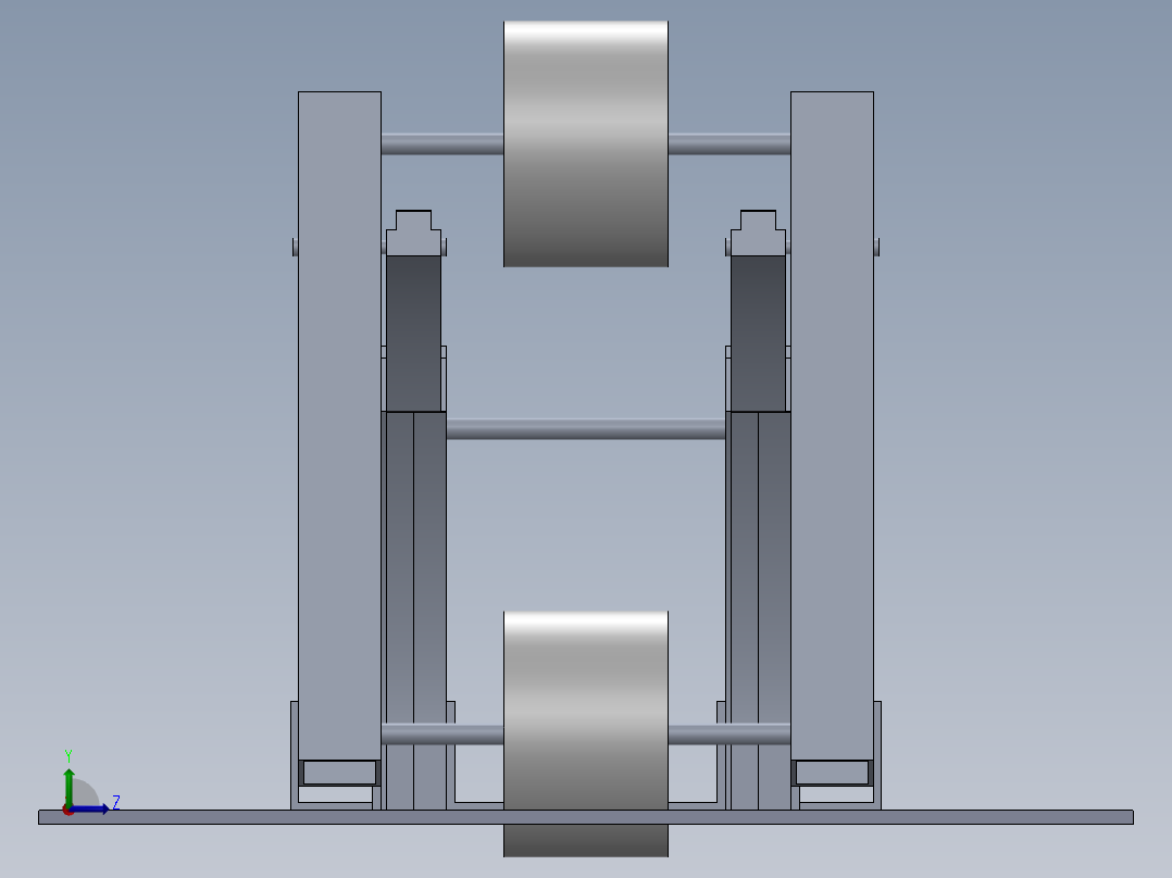 投掷机构左视图
