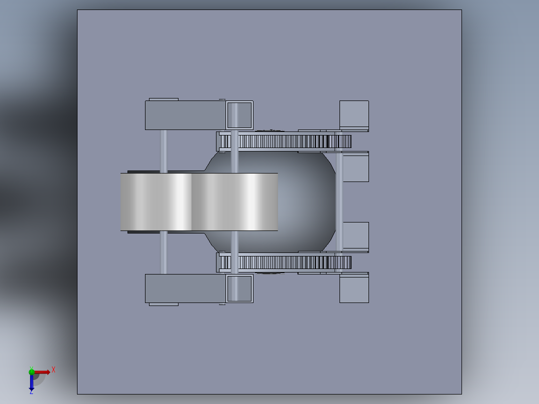投掷机构俯视图