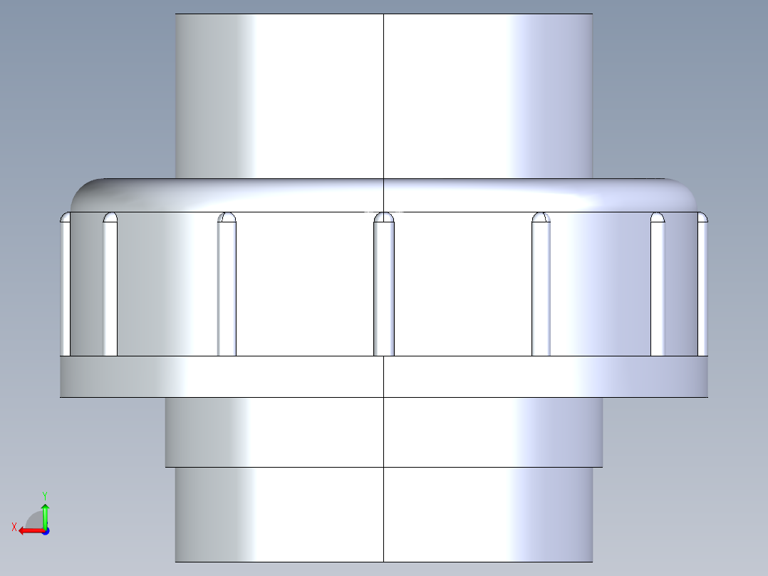 聚氯乙烯配件29-Sch80_Union T375_SxS_857-375-015_1.5in后视图