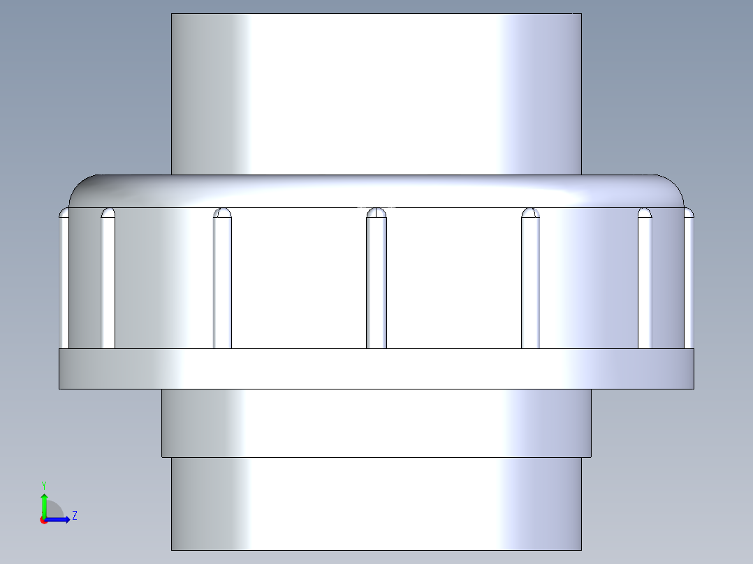 聚氯乙烯配件29-Sch80_Union T375_SxS_857-375-015_1.5in左视图