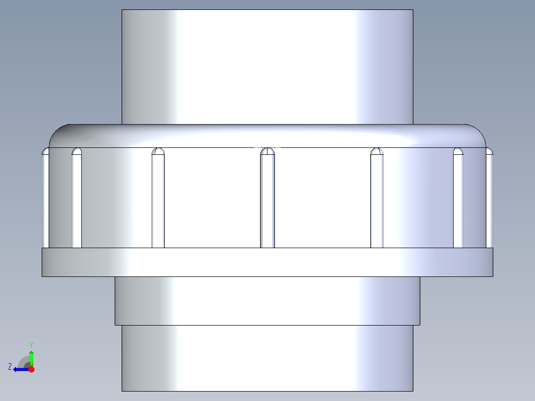 聚氯乙烯配件29-Sch80_Union T375_SxS_857-375-015_1.5in右视图