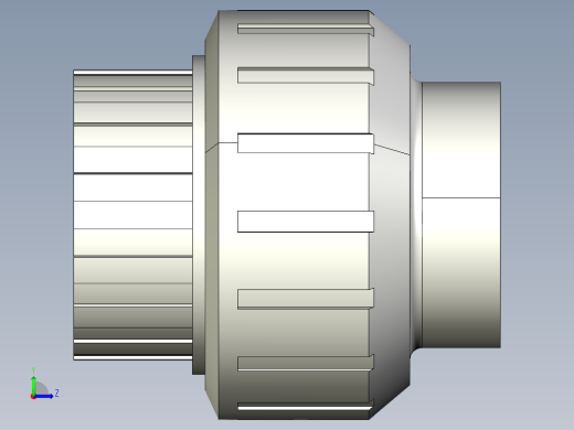 5BIFC 用溶剂焊接插座D和BSP螺纹母端R O型圈橡胶联盟左视缩略图