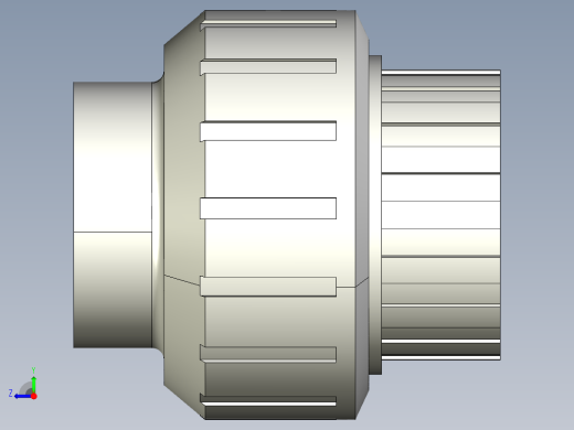 5BIFC 用溶剂焊接插座D和BSP螺纹母端R O型圈橡胶联盟右视缩略图