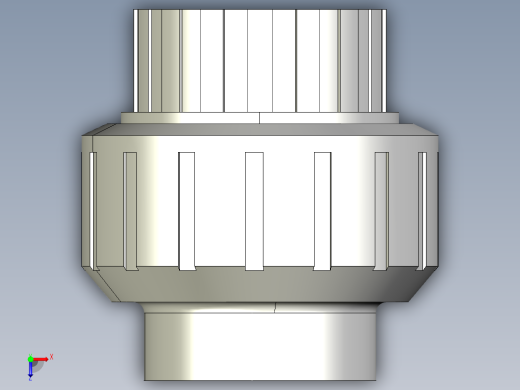 5BIFC 用溶剂焊接插座D和BSP螺纹母端R O型圈橡胶联盟俯视缩略图