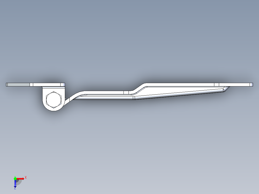 冷藏车铰链俯视图