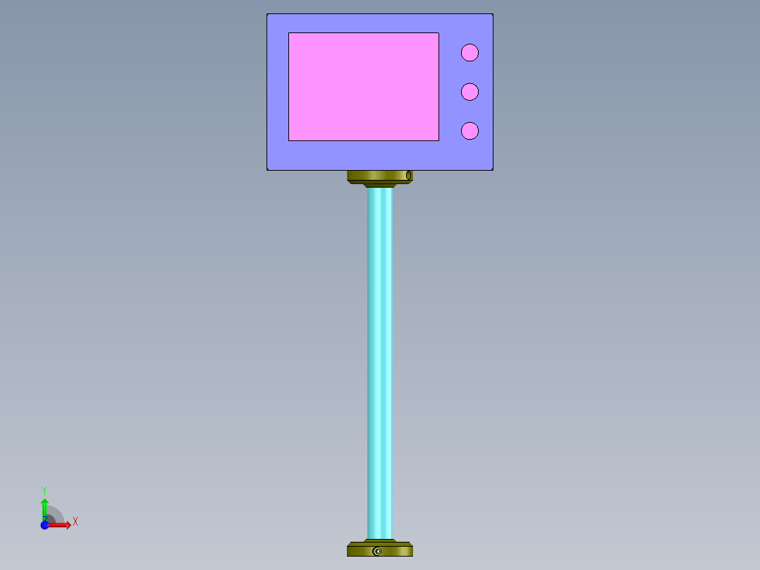 显示屏架前视图