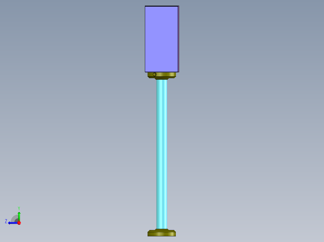 显示屏架右视图