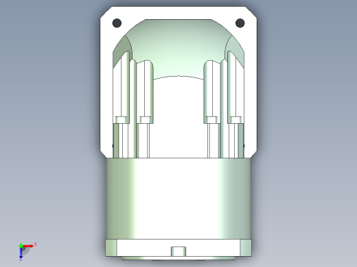 直齿孔ZPLF160-L1 35-114.3-200-M12.stp俯视缩略图
