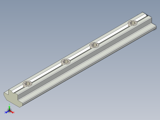 型材-BR 10 SLOT PROFILE CONNECTOR KJN528746正等轴测缩略图