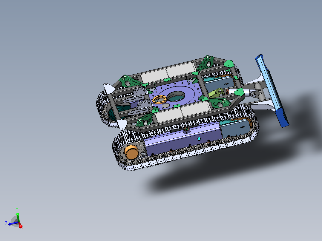 8吨钢制履带底盘