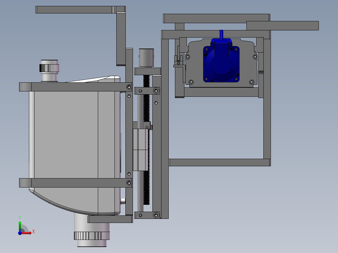 成像视觉检验大平台（sw18可编辑+bom+工程图）前视图