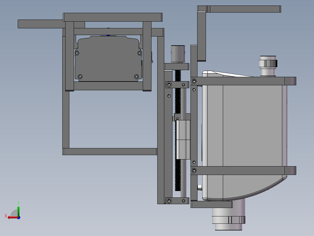 成像视觉检验大平台（sw18可编辑+bom+工程图）后视图