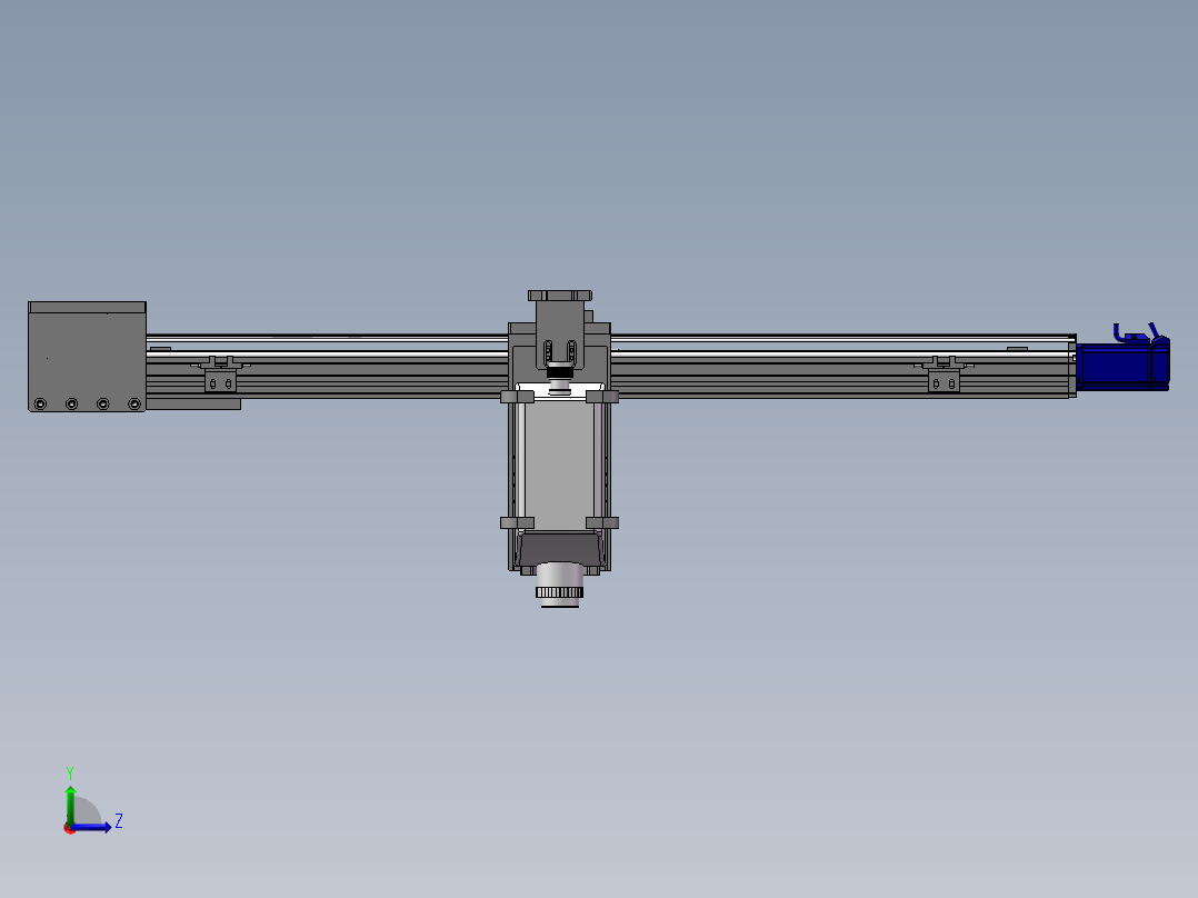 成像视觉检验大平台（sw18可编辑+bom+工程图）左视图