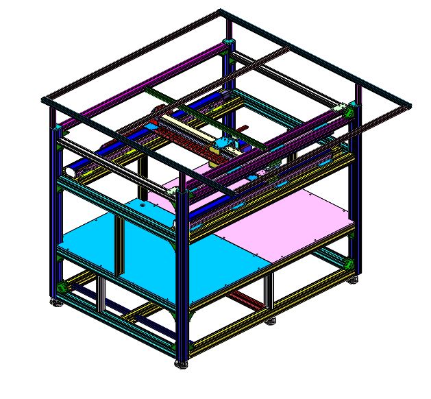成像视觉检验大平台（sw18可编辑+bom+工程图）