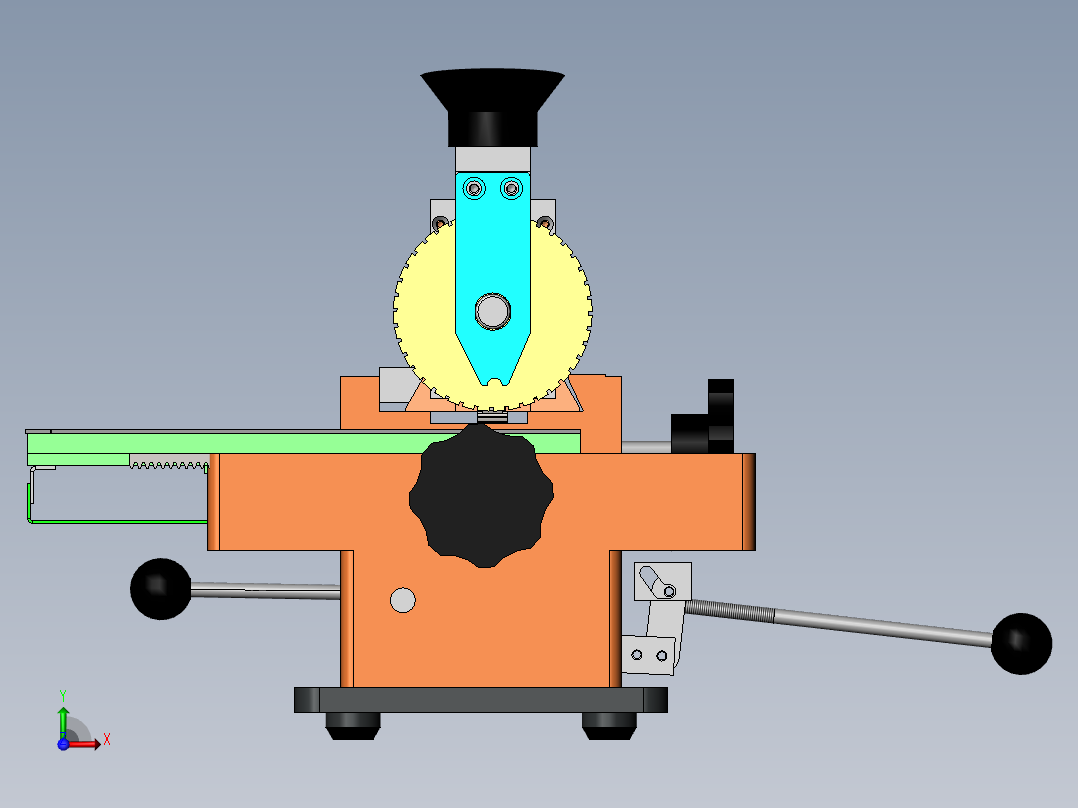金属铭牌打标机前视图