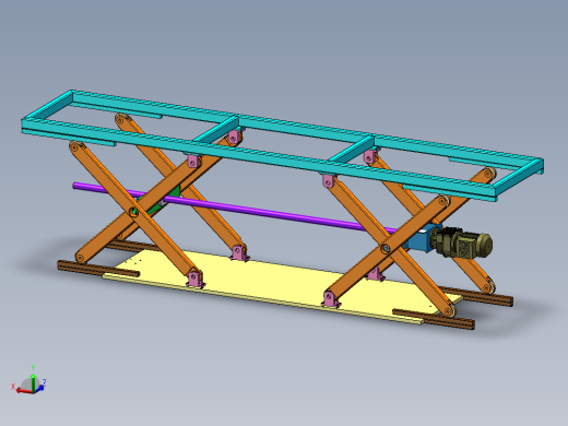 电机丝杠剪刀升降架