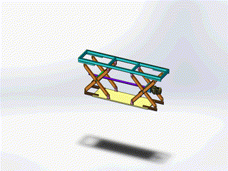 电机丝杠剪刀升降架