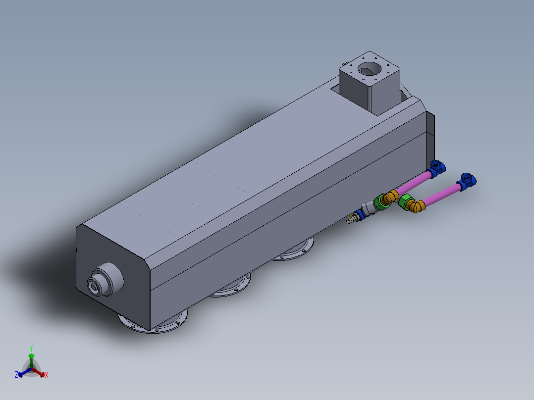 挤出机模型正等轴测图