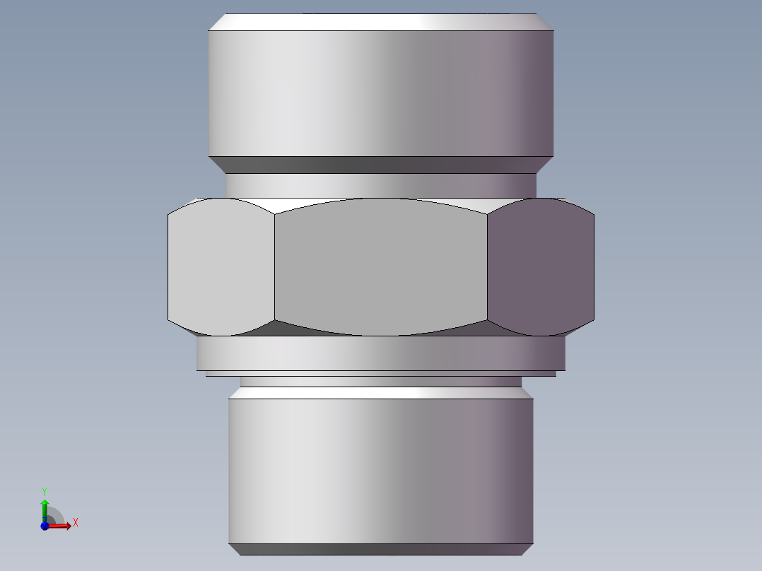 英制管螺纹ED密封、1DB-30-12WD前视图