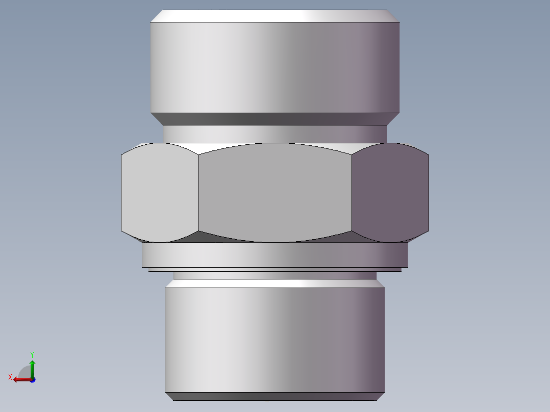 英制管螺纹ED密封、1DB-30-12WD后视图