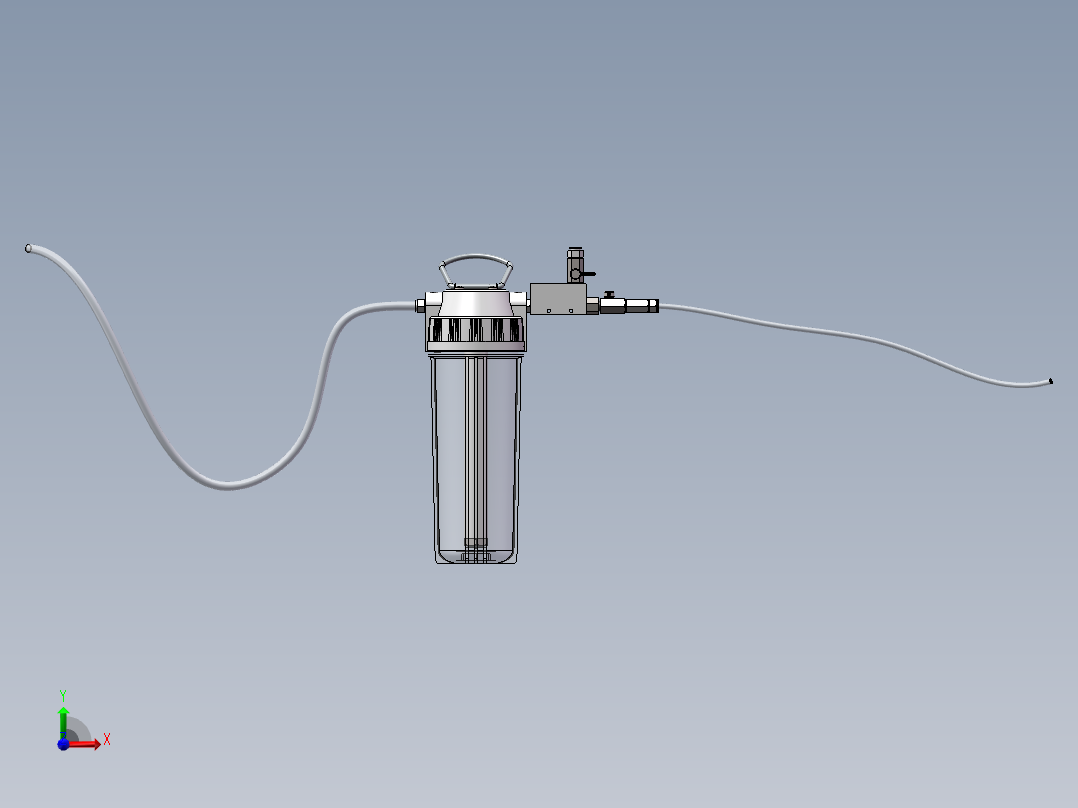 气动齿轮油抽油注油器前视图
