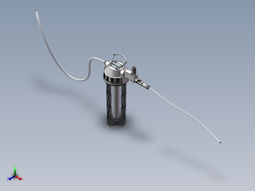 气动齿轮油抽油注油器正等轴测缩略图