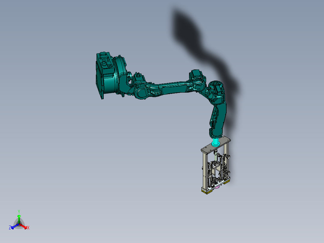 带相机检测的真空吸盘机器人抱具设计