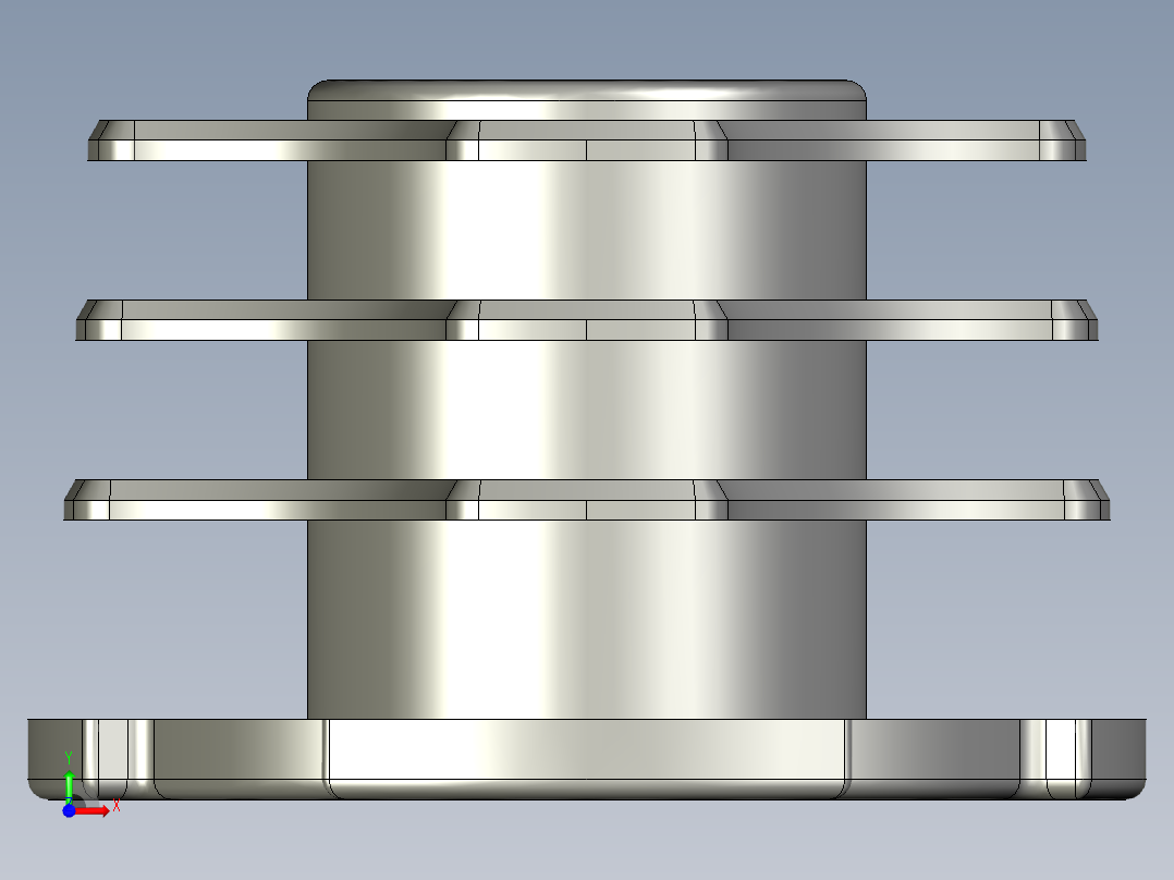 28薄壁线棒端盖前视图