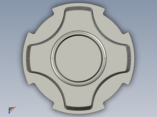 28薄壁线棒端盖俯视缩略图