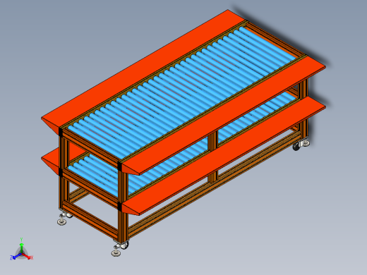 双层滚筒线正等轴测缩略图