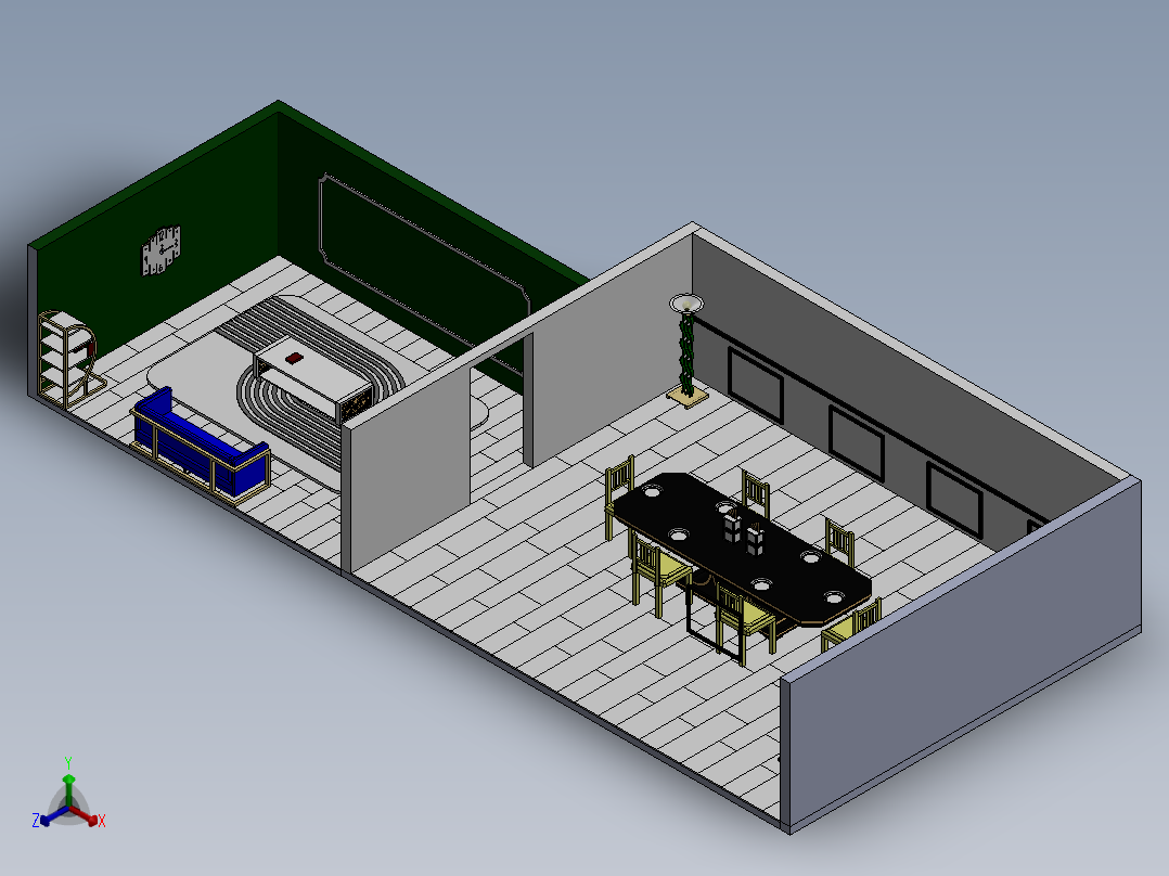 房子、建筑(32)正等轴测图