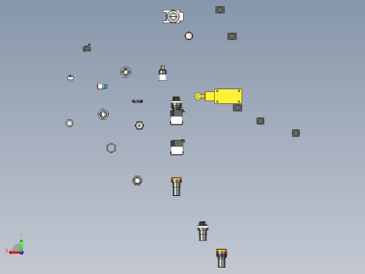 各种电气开关三维模型后视缩略图