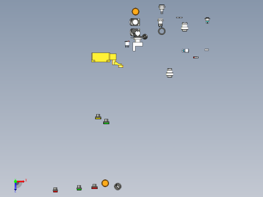 各种电气开关三维模型俯视缩略图