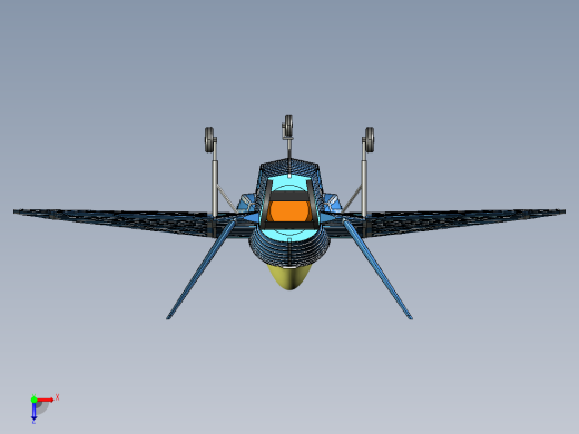 B3004204-波音X-32飞机实体组装模型俯视缩略图
