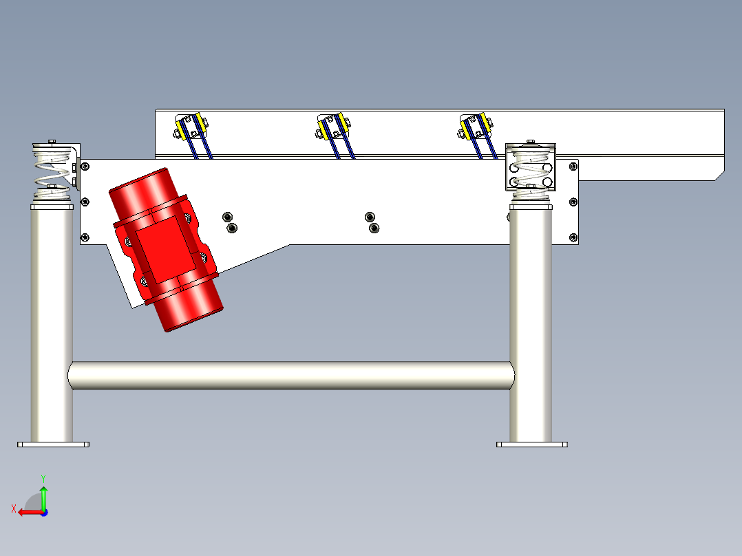 微型振动筛后视图