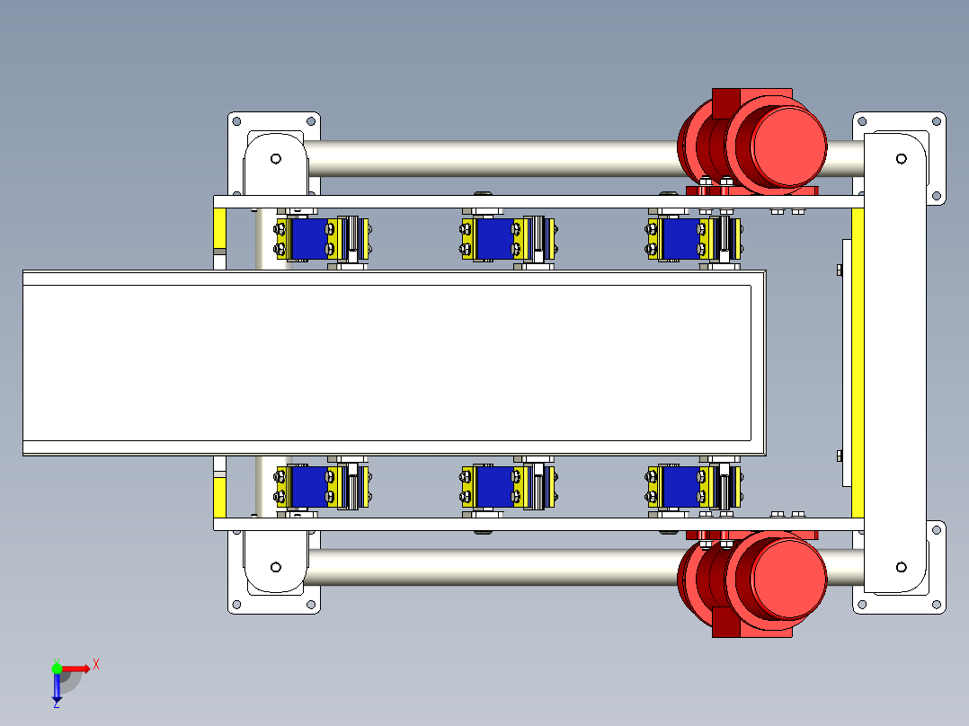 微型振动筛俯视图