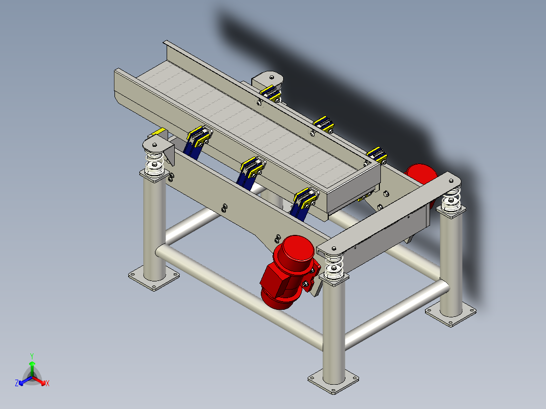 微型振动筛正等轴测图