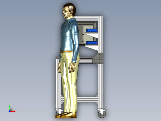 B2004802-铝型材工作站工作台前视缩略图